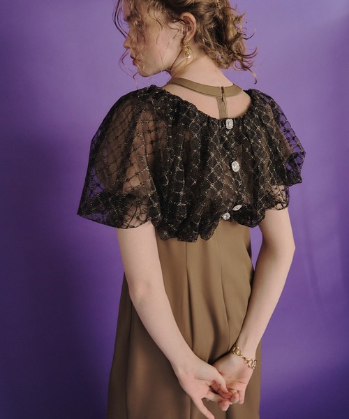 et.UNiVER（エトユニベール）の「baloom cardigan dress（ドレス・レディース・ブラック/ベージュ/ブラウン・SMALL/MEDIUM/LARGE）」の3枚目の写真