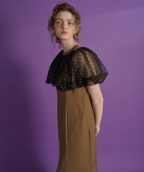 et.UNiVER（エトユニベール）の「baloom cardigan dress（ドレス・レディース・ブラック/ベージュ/ブラウン・SMALL/MEDIUM/LARGE）」の5枚目の写真
