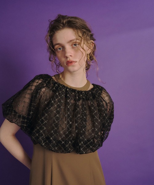 et.UNiVER（エトユニベール）の「baloom cardigan dress（ドレス・レディース・ブラック/ベージュ/ブラウン・SMALL/MEDIUM/LARGE）」の6枚目の写真