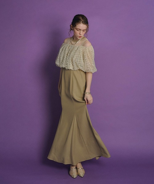 et.UNiVER（エトユニベール）の「baloom cardigan dress（ドレス・レディース・ブラック/ベージュ/ブラウン・SMALL/MEDIUM/LARGE）」の11枚目の写真