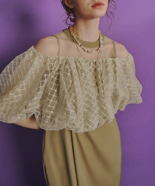 et.UNiVER（エトユニベール）の「baloom cardigan dress（ドレス・レディース・ブラック/ベージュ/ブラウン・SMALL/MEDIUM/LARGE）」の14枚目の写真