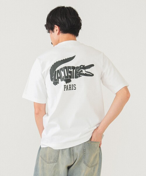 LACOSTE(ラコステ)の「【別注】LACOSTE / ロゴTシャツ(Tシャツ/カットソー・メンズ・ブラック/ライトブルー/ホワイト/ネイビー・1/2/3/4/5)」の9枚目の写真