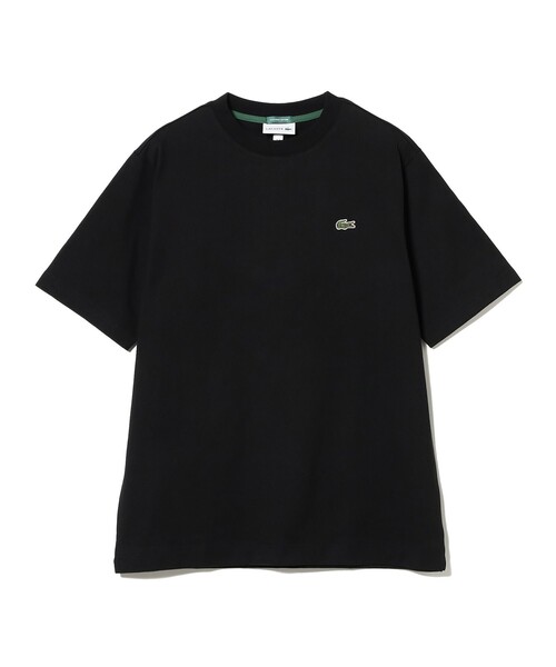 LACOSTE ロゴ入り 黒 Tシャツ　Lサイズ ラコステ LACOSTE ヘビーウェイトブランドネームロゴTシャツ
