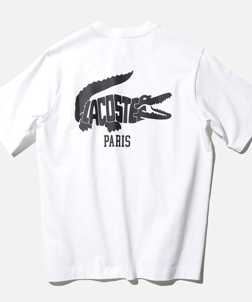 LACOSTE(ラコステ)の「【別注】LACOSTE / ロゴTシャツ(Tシャツ/カットソー・メンズ・ブラック/ライトブルー/ホワイト/ネイビー・1/2/3/4/5)」の5枚目の写真