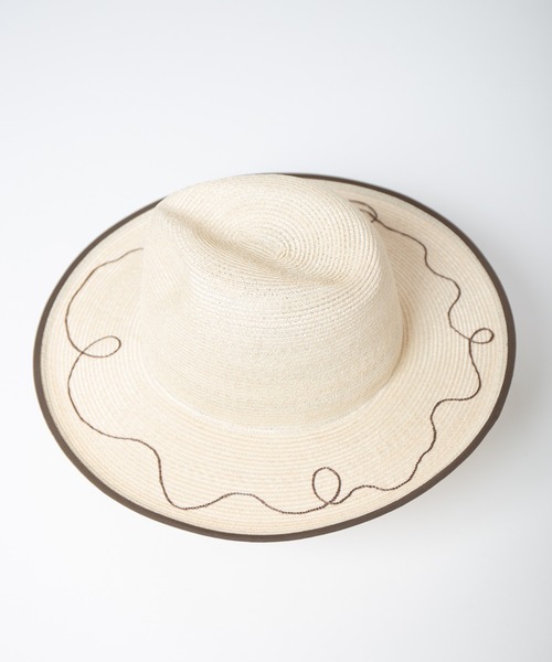 INDIETRO ASSOCIATION(インディエトロアソシエーション)の「Long Brim Hat / ロングブリムハット(ハット・メンズ・ナチュラル/ブラック・1/0)」の8枚目の写真