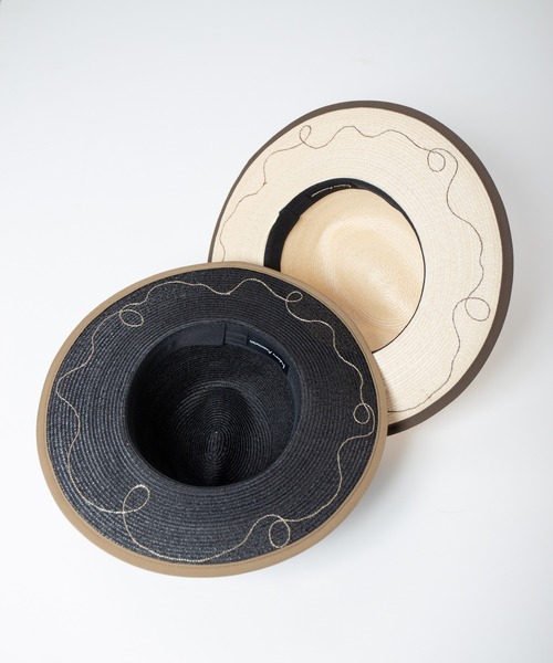 INDIETRO ASSOCIATION(インディエトロアソシエーション)の「Long Brim Hat / ロングブリムハット(ハット・メンズ・ナチュラル/ブラック・1/0)」の10枚目の写真