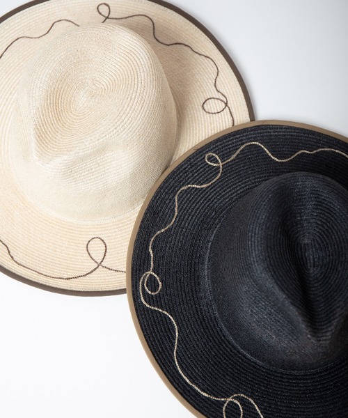 INDIETRO ASSOCIATION(インディエトロアソシエーション)の「Long Brim Hat / ロングブリムハット(ハット・メンズ・ナチュラル/ブラック・1/0)」の11枚目の写真
