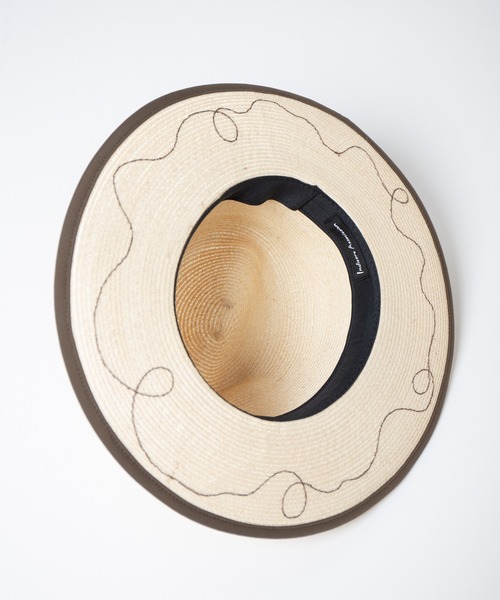 INDIETRO ASSOCIATION(インディエトロアソシエーション)の「Long Brim Hat / ロングブリムハット(ハット・メンズ・ナチュラル/ブラック・1/0)」の12枚目の写真