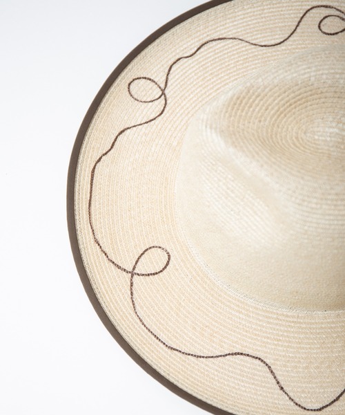 INDIETRO ASSOCIATION(インディエトロアソシエーション)の「Long Brim Hat / ロングブリムハット(ハット・メンズ・ナチュラル/ブラック・1/0)」の14枚目の写真