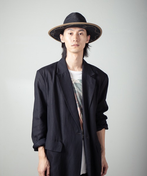 INDIETRO ASSOCIATION(インディエトロアソシエーション)の「Long Brim Hat / ロングブリムハット(ハット・メンズ・ナチュラル/ブラック・1/0)」の17枚目の写真
