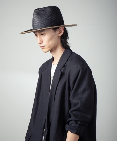 INDIETRO ASSOCIATION(インディエトロアソシエーション)の「Long Brim Hat / ロングブリムハット(ハット・メンズ・ナチュラル/ブラック・1/0)」の19枚目の写真