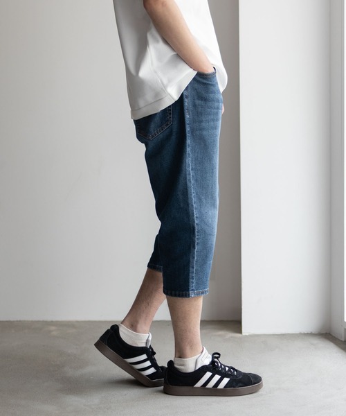 NAVY(ネイビー)の「NAVY SARARI COOLデニムクロップドパンツ(デニムパンツ・メンズ・ワンウォッシュ/ブルー系その他・S/M/L/XL)」の7枚目の写真