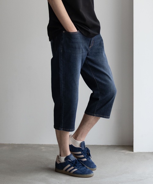 NAVY(ネイビー)の「NAVY SARARI COOLデニムクロップドパンツ(デニムパンツ・メンズ・ワンウォッシュ/ブルー系その他・S/M/L/XL)」の12枚目の写真