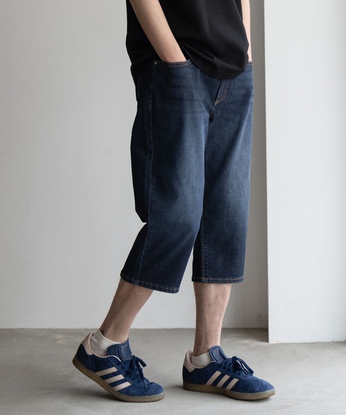 NAVY(ネイビー)の「NAVY SARARI COOLデニムクロップドパンツ(デニムパンツ・メンズ・ワンウォッシュ/ブルー系その他・S/M/L/XL)」の13枚目の写真
