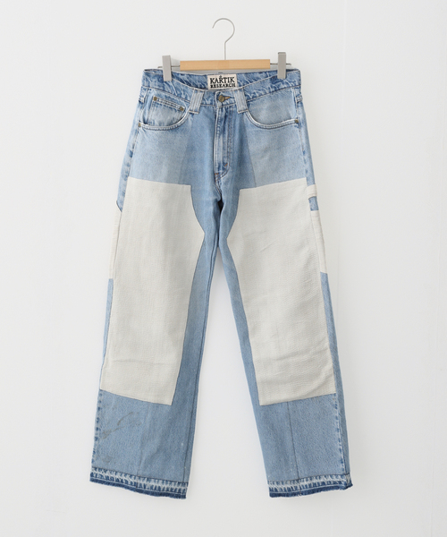 KARTIK RESEARCH ダブルニーデニム KARTIK RESEARCH (カルティック リサーチ) VINTAGE QUILT DOUBLE KNEE