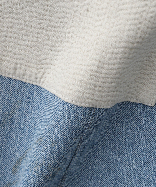 EDIFICE(エディフィス)の「KARTIK RESEARCH (カルティック リサーチ) VINTAGE QUILT DOUBLE KNEE(デニムパンツ・メンズ・ブルー系その他・34/32)」の4枚目の写真