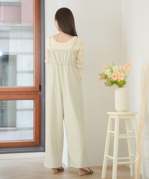 le reve vaniller(ル レーヴ ヴァニレ)の「チュールフリル ゆったり サロペット le reve vaniller(サロペット/オーバーオール・レディース・ライトベージュ/アイボリー・M)」の17枚目の写真