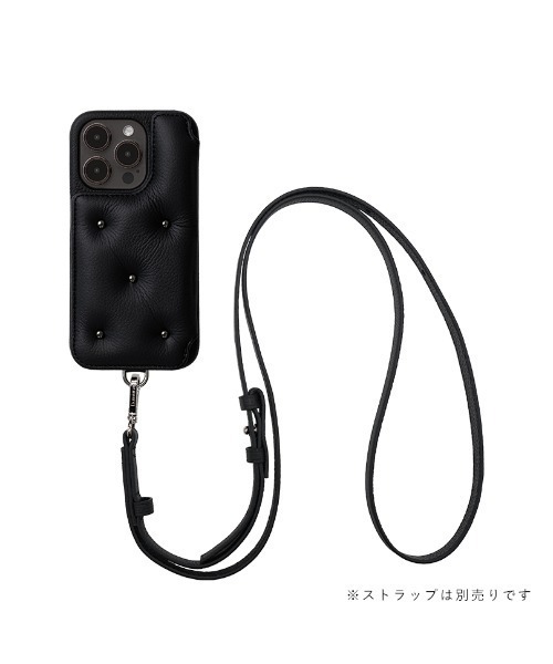 BALLON CINQブラック×ブラックスタッズDEMIUiPhone16 DEMIU（デミュウ