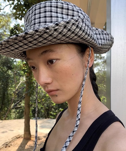 SANSeLF（サンセルフ）の「【LONSLAN】チェックサファリハット sanal25s004（ハット・レディース・チェック・FREE）」の3枚目の写真