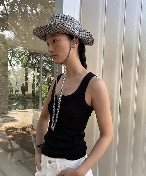 SANSeLF（サンセルフ）の「【LONSLAN】チェックサファリハット sanal25s004（ハット・レディース・チェック・FREE）」の8枚目の写真