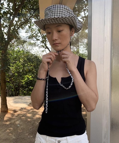 SANSeLF（サンセルフ）の「【LONSLAN】チェックサファリハット sanal25s004（ハット・レディース・チェック・FREE）」の9枚目の写真