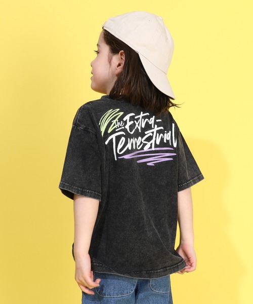 BABYDOLL（ベビードール）の「【綿100％】 親子お揃い E.T. イーティー グラフィックTシャツ 0370K（Tシャツ/カットソー・キッズ・ブラック・90cm/100cm/110cm/120cm/130cm/140cm）」の5枚目の写真