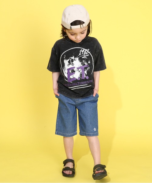 BABYDOLL（ベビードール）の「【綿100％】 親子お揃い E.T. イーティー グラフィックTシャツ 0370K（Tシャツ/カットソー・キッズ・ブラック・90cm/100cm/110cm/120cm/130cm/140cm）」の9枚目の写真