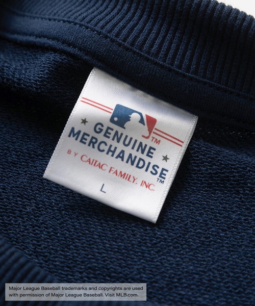 MLB（メジャーリーグベースボール）の「【0】【MAJOR LEAGUE BASEBALL/メジャーリーグベースボール】MLB 4TEAM LOGO ビッグワッペン刺繍デザイン クルーネックスウェット/ビッグシルエット（スウェット・メンズ・グレー/チャコールグレー/ダークブルー/ダークネイビー・XL/L/M）」の5枚目の写真