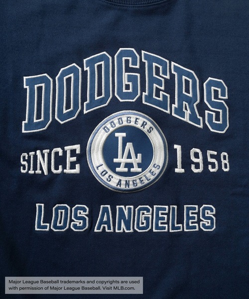 MLB（メジャーリーグベースボール）の「【0】【MAJOR LEAGUE BASEBALL/メジャーリーグベースボール】MLB 4TEAM LOGO ビッグワッペン刺繍デザイン クルーネックスウェット/ビッグシルエット（スウェット・メンズ・グレー/チャコールグレー/ダークブルー/ダークネイビー・XL/L/M）」の14枚目の写真