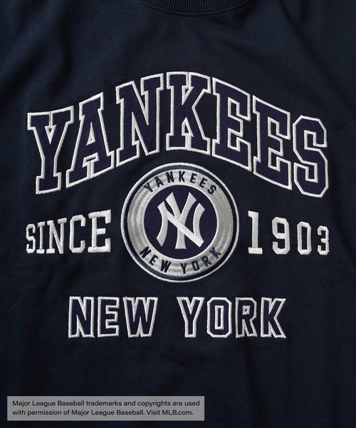 MLB（メジャーリーグベースボール）の「【0】【MAJOR LEAGUE BASEBALL/メジャーリーグベースボール】MLB 4TEAM LOGO ビッグワッペン刺繍デザイン クルーネックスウェット/ビッグシルエット（スウェット・メンズ・グレー/チャコールグレー/ダークブルー/ダークネイビー・XL/L/M）」の12枚目の写真