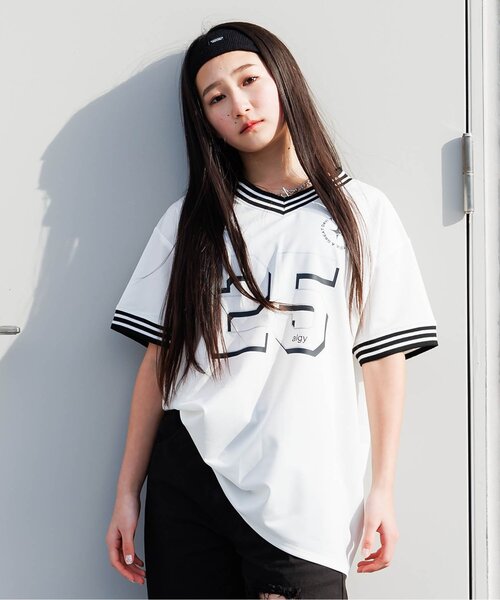 algy(アルジー)の「ナンバリングBIG半袖T(Tシャツ/カットソー・キッズ・オフホワイト/ブラック/ミント・XX-SMALL/X-SMALL/SMALL/MEDIUM)」の2枚目の写真