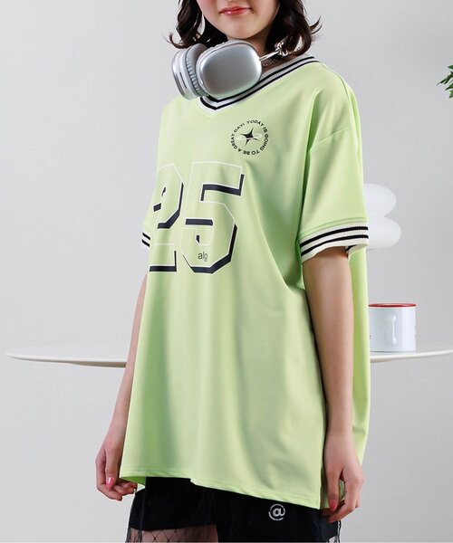 algy(アルジー)の「ナンバリングBIG半袖T(Tシャツ/カットソー・キッズ・オフホワイト/ブラック/ミント・XX-SMALL/X-SMALL/SMALL/MEDIUM)」の1枚目の写真