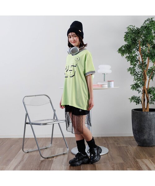 algy(アルジー)の「ナンバリングBIG半袖T(Tシャツ/カットソー・キッズ・オフホワイト/ブラック/ミント・XX-SMALL/X-SMALL/SMALL/MEDIUM)」の4枚目の写真