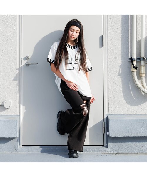 algy(アルジー)の「ナンバリングBIG半袖T(Tシャツ/カットソー・キッズ・オフホワイト/ブラック/ミント・XX-SMALL/X-SMALL/SMALL/MEDIUM)」の6枚目の写真