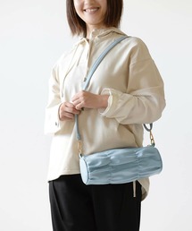 【BarcosBlue/バルコスブルー】ギャザーデザイン2wayラウンドバッグ