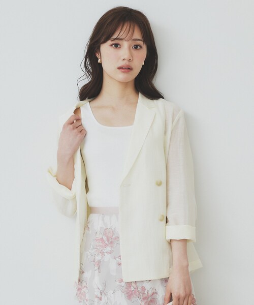 index(インデックス)の「前後2WAY サテンパイピングリブタンクトップ【洗濯機洗い可】(タンクトップ・レディース・ブラック/チャコールグレー/オフホワイト/ゴールド系5/シルバー系5・00)」の22枚目の写真