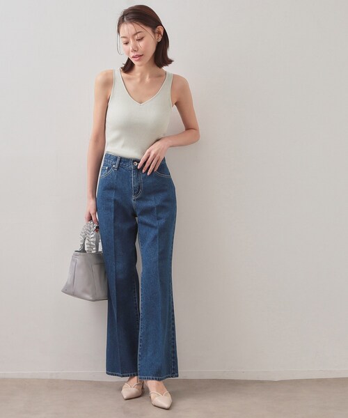 index(インデックス)の「前後2WAY サテンパイピングリブタンクトップ【洗濯機洗い可】(タンクトップ・レディース・ブラック/チャコールグレー/オフホワイト/ゴールド系5/シルバー系5・00)」の17枚目の写真