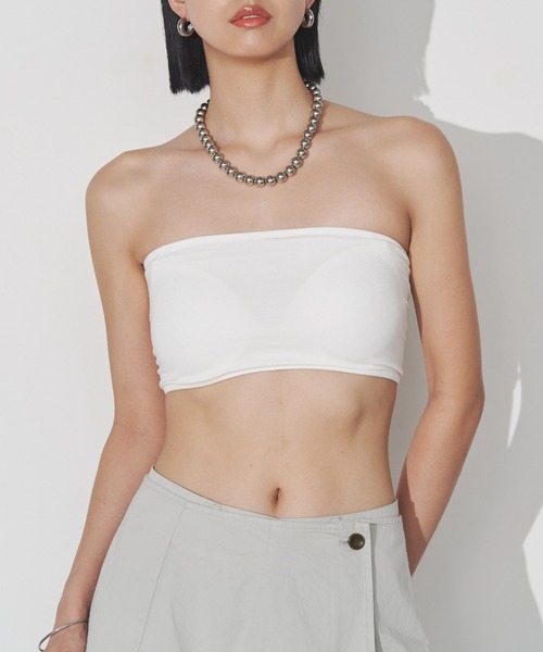 Solace（ソレイス）の「バッククロスベアトップ（チューブトップ・レディース・ブラック/ホワイト・FREE）」の7枚目の写真