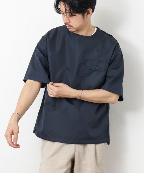 TAION(タイオン)の「【TAION/タイオン】ノンダウン ミリタリー 半袖カットソー 25SS(Tシャツ/カットソー・メンズ・ブラック/オリーブ/ブラック系その他/ダークネイビー・M/L/XL)」の7枚目の写真