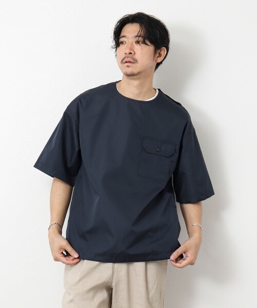TAION(タイオン)の「【TAION/タイオン】ノンダウン ミリタリー 半袖カットソー 25SS(Tシャツ/カットソー・メンズ・ブラック/オリーブ/ブラック系その他/ダークネイビー・M/L/XL)」の10枚目の写真