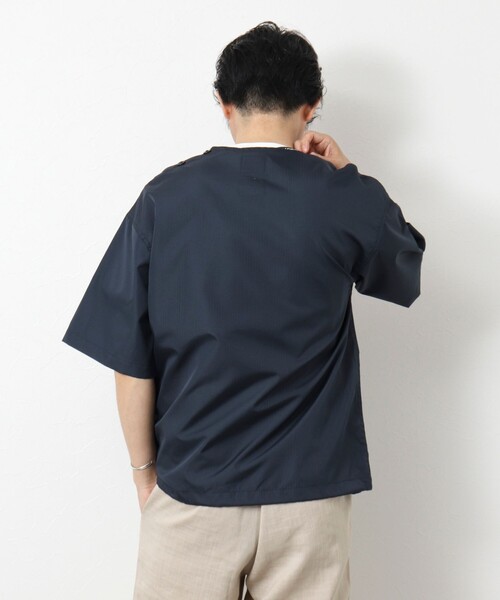 TAION(タイオン)の「【TAION/タイオン】ノンダウン ミリタリー 半袖カットソー 25SS(Tシャツ/カットソー・メンズ・ブラック/オリーブ/ブラック系その他/ダークネイビー・M/L/XL)」の12枚目の写真