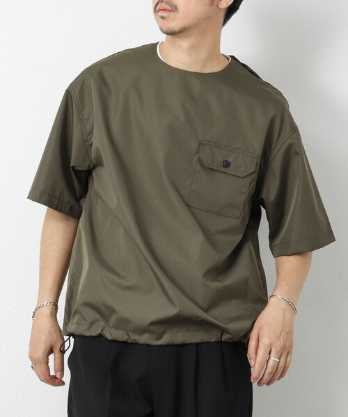 TAION(タイオン)の「【TAION/タイオン】ノンダウン ミリタリー 半袖カットソー 25SS(Tシャツ/カットソー・メンズ・ブラック/オリーブ/ブラック系その他/ダークネイビー・M/L/XL)」の16枚目の写真