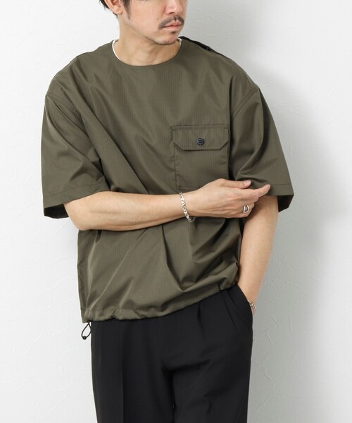 TAION(タイオン)の「【TAION/タイオン】ノンダウン ミリタリー 半袖カットソー 25SS(Tシャツ/カットソー・メンズ・ブラック/オリーブ/ブラック系その他/ダークネイビー・M/L/XL)」の18枚目の写真