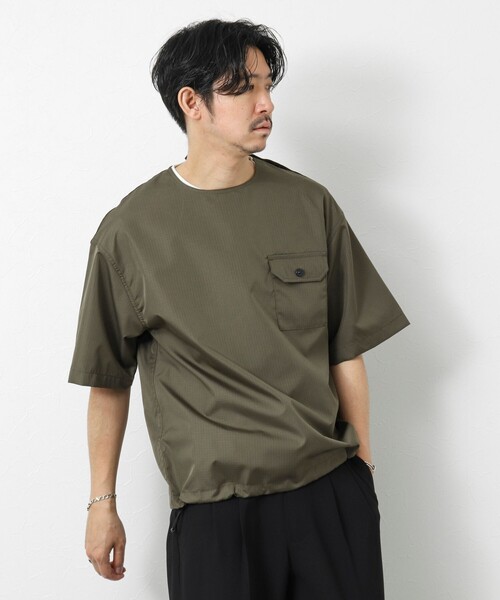 TAION(タイオン)の「【TAION/タイオン】ノンダウン ミリタリー 半袖カットソー 25SS(Tシャツ/カットソー・メンズ・ブラック/オリーブ/ブラック系その他/ダークネイビー・M/L/XL)」の19枚目の写真