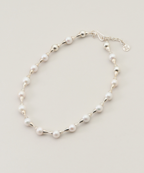 VERMEIL par iena(ヴェルメイユパーイエナ)の「SAPIR BACHAR サピア バシャール GOLD PEARL HOUGLASS ネックレス 58001-00281(ネックレス・レディース・シルバー・FREE)」の3枚目の写真