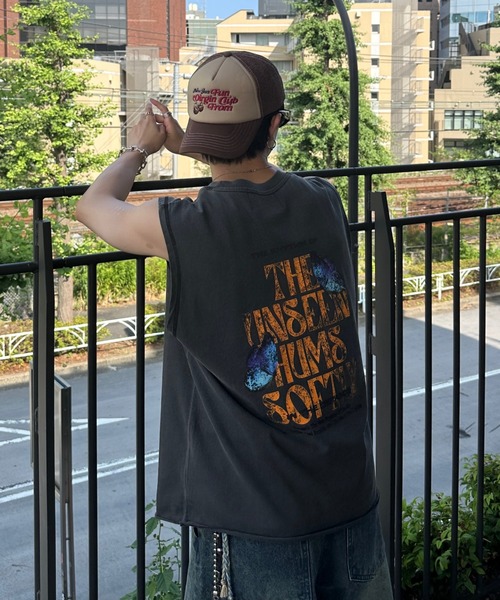 ADAMASTE(アダマスト)の「cutoff graphic pigment sleeveless T-shirt - カットオフグラフィックピグメントノースリーブ(Tシャツ/カットソー・メンズ・ブラック系その他/ブラック系その他2・MEDIUM/LARGE)」の14枚目の写真