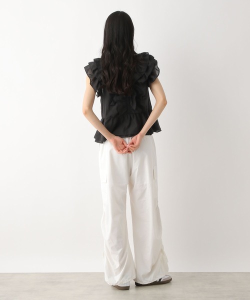 Heather（ヘザー）の「ドロストカーゴパンツ　491079（カーゴパンツ・レディース・オフホワイト/グレー系その他/ブラック・FREE）」の9枚目の写真