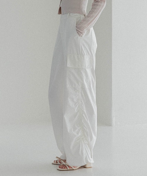 GOOD GRIEF カーゴパンツ　ホワイト GOOD GRIEF!/グッドグリーフ】CARGO PANTS（カーゴパンツ）｜L