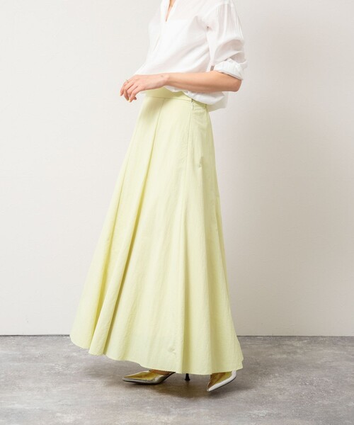NOLLEY’S Sophi（ノーリーズソフィ）の「高機能 タスランフレアロングスカート（スカート・レディース・ホワイト/ベージュ/ライトグリーン・34/36/38）」の9枚目の写真