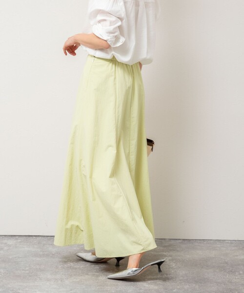 NOLLEY’S Sophi（ノーリーズソフィ）の「高機能 タスランフレアロングスカート（スカート・レディース・ホワイト/ベージュ/ライトグリーン・34/36/38）」の10枚目の写真
